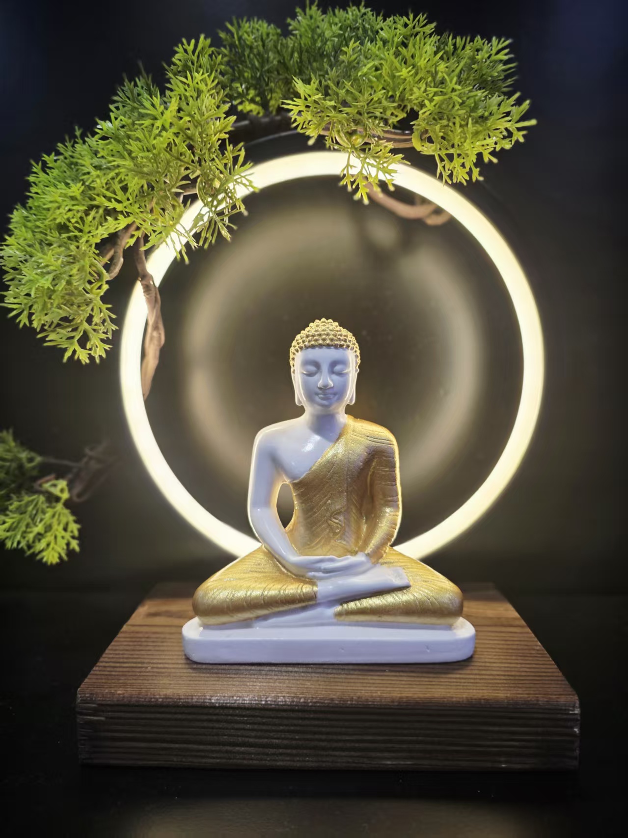 5‘’ Golden Sri Lanka Buddha Statue Figurine Theravada