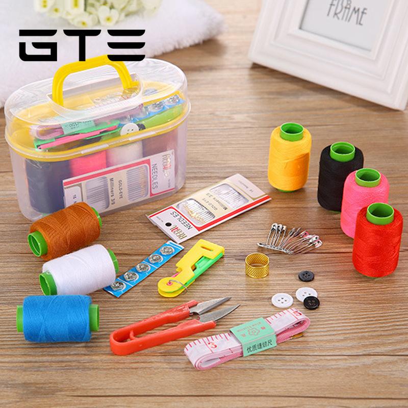 GTE Mini Portable Household Sewing Kit Needle And Thread Sewing Mend Tool Sewing Kit Storage Box - Fulfilled by GTE SHOP