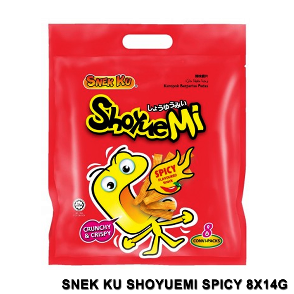Snek Ku Shoyuemi - Spicy Flavour Snack 112g(8x14g)