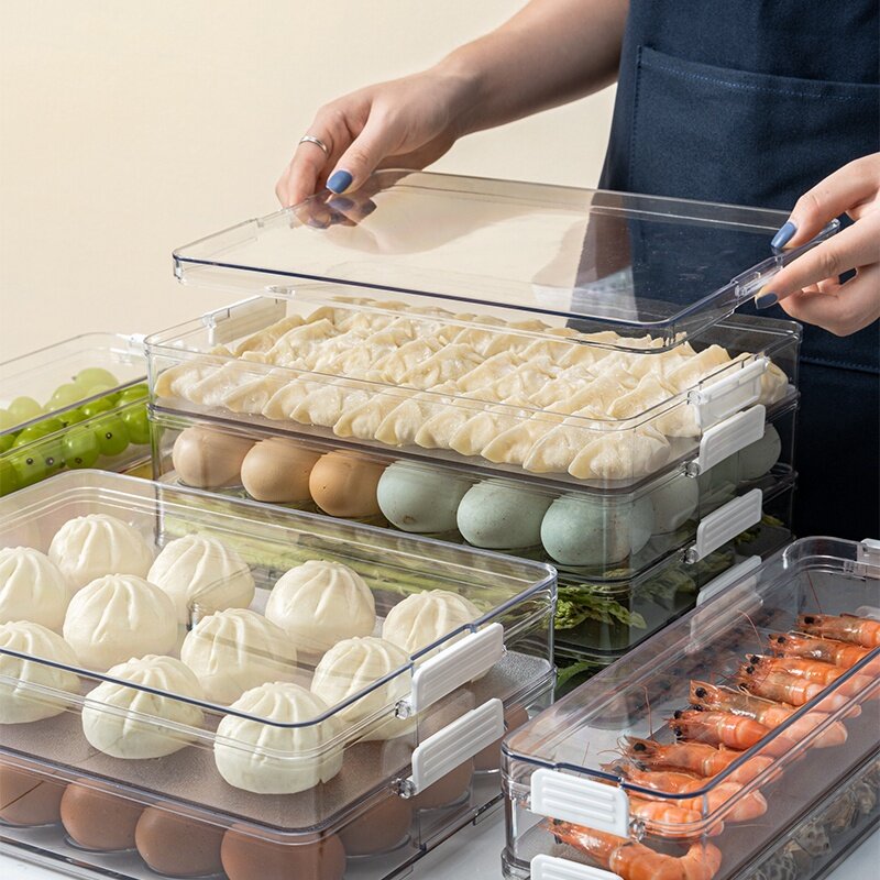 Nordic Dumplings Storage Box Food Storage Box Food Container Freezer Space Saver 北欧风饺子收纳盒 BEST SELLER