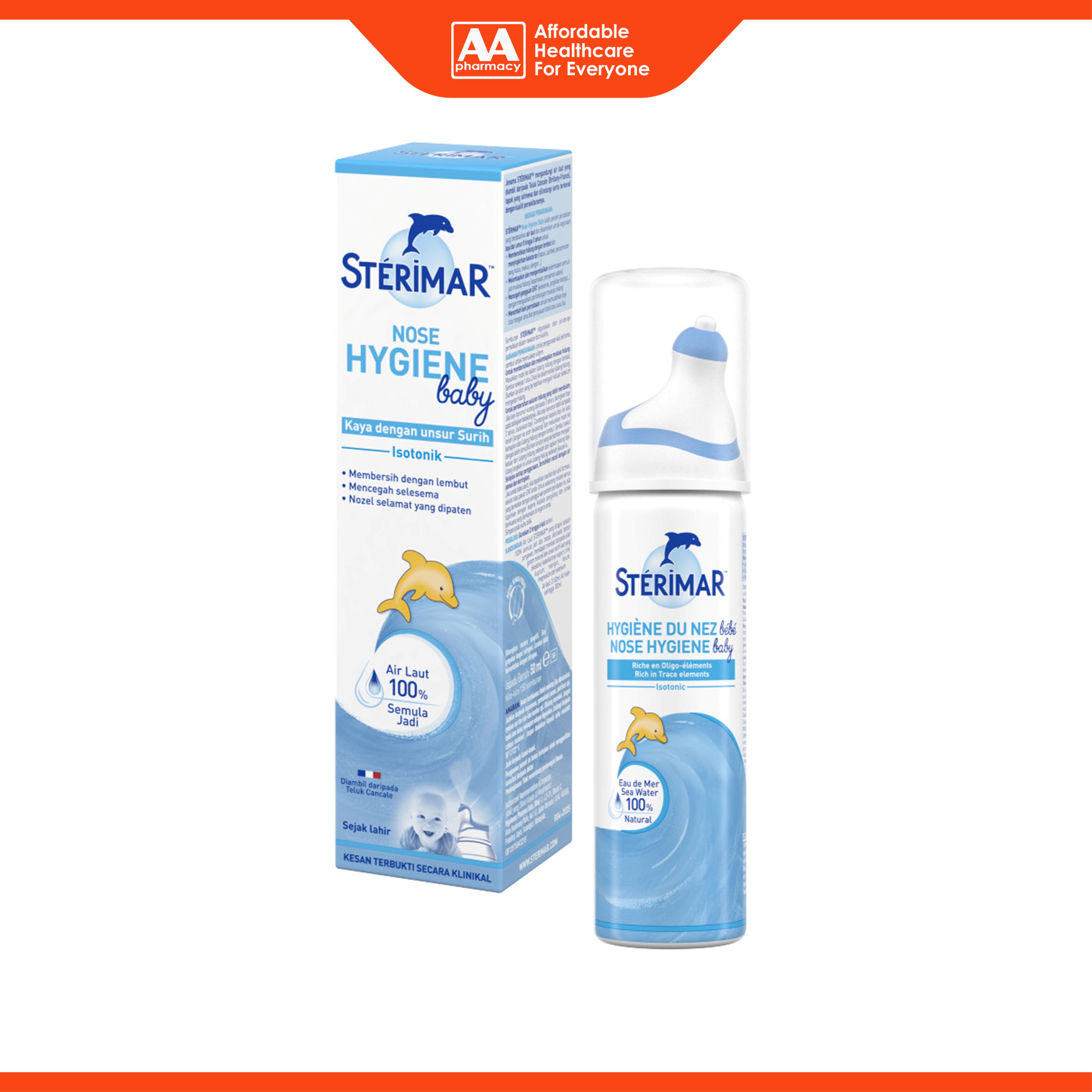 Sterimar Nose Hygiene Baby Isotonic Nasal Spray 50mL