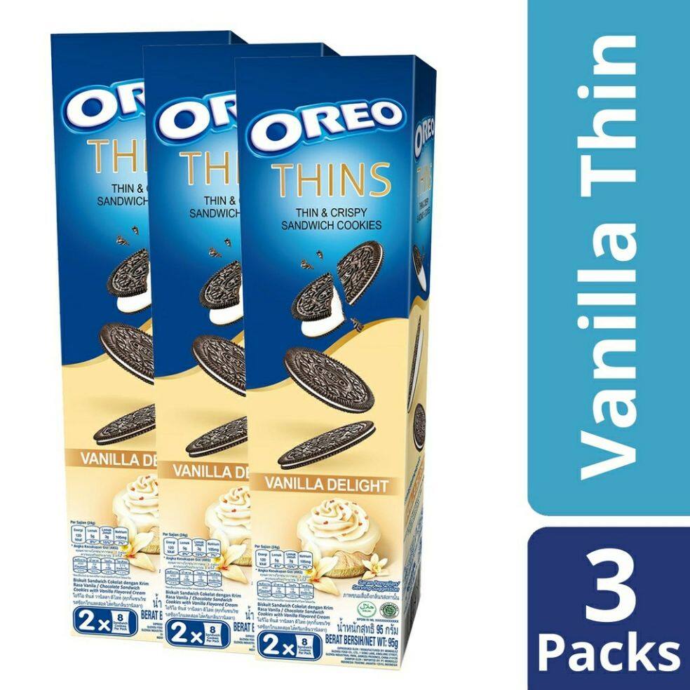 Oreo Thins & Crispy Cookies Vanilla Delight (95g x 3) | New PGMall