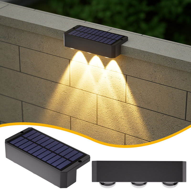 Lampu Solar light outdoor led solar garden wall light for home lampu dinding solar waterproof sensor wall lamp for yard