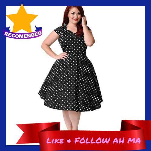 polka dot dress 1950s style