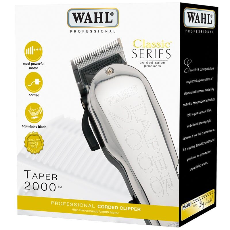 Wahl Professional Taper 300, Magic, Home Cut Black and Silver Hair Clipper, Hair Trimmer