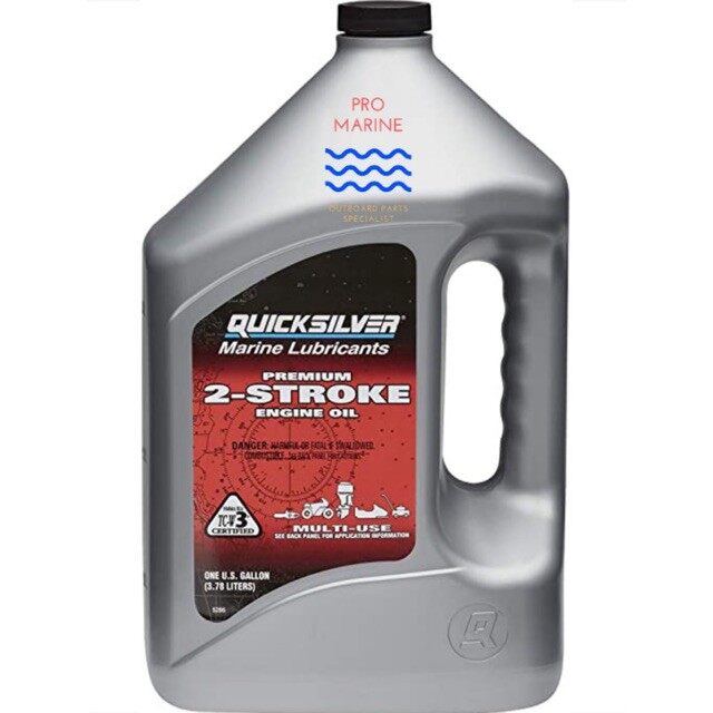 3.78L QUICKSILVER MARINE 2T OIL FOR 2 STROKE OUTBOARD MOTOR by MERCURY