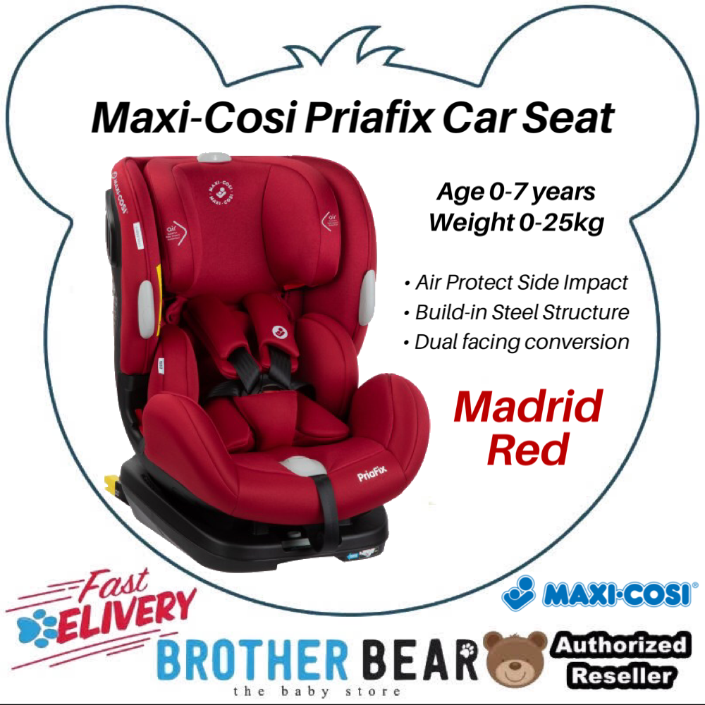 【SPECIAL PROMOTION】Maxi Cosi Priafix Convertible Car Seat for 0 - 7 Years old (2 Years Warranty) | BABY BROTHER BEAR