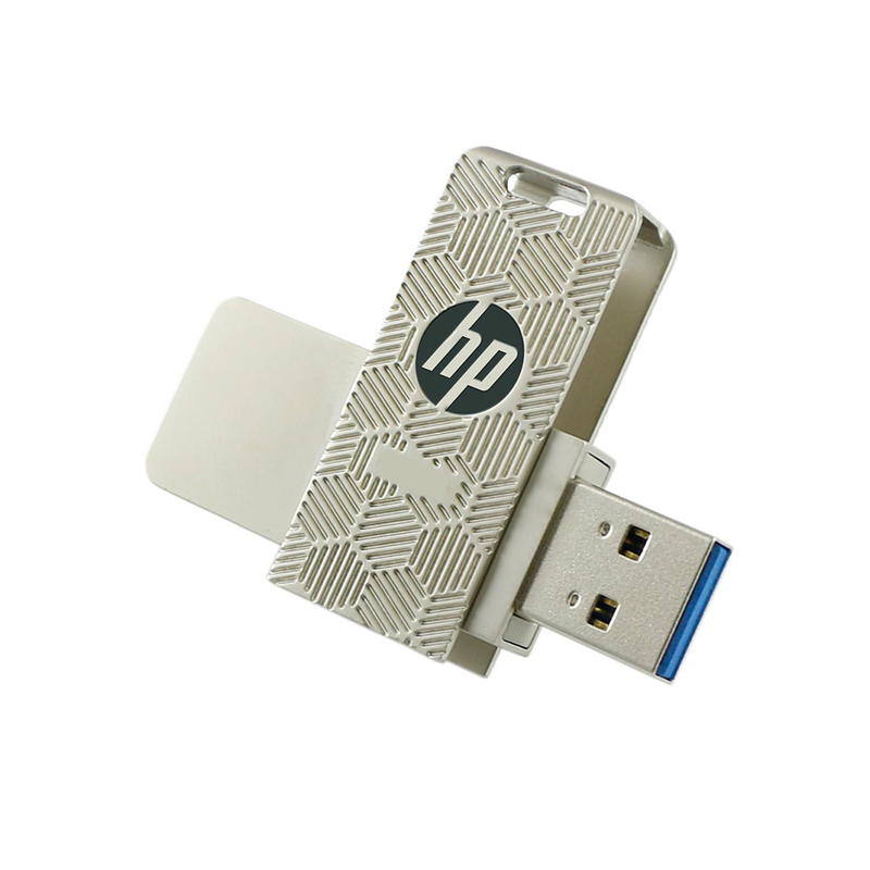 HP USB Pendrive X610W with USB 3.1 Connection, Metal Casing, Rotate To Open, Strap Hole HP USB Pendrive X610W with USB 3.1 Connection, Metal Casing, Rotate To Open, Strap Hole