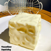 Oldlaiben Cheese Squishy Toy Vaseline Filled Slow Rebound Square Cheese Pinch Toy Simulation Stress Relief Toy Gift