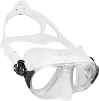 Cressi CALIBRO Ultra Low Volume Free Diving Tempered Glass 2 Window Integrated Dual Frame Matte Coating for Adults
