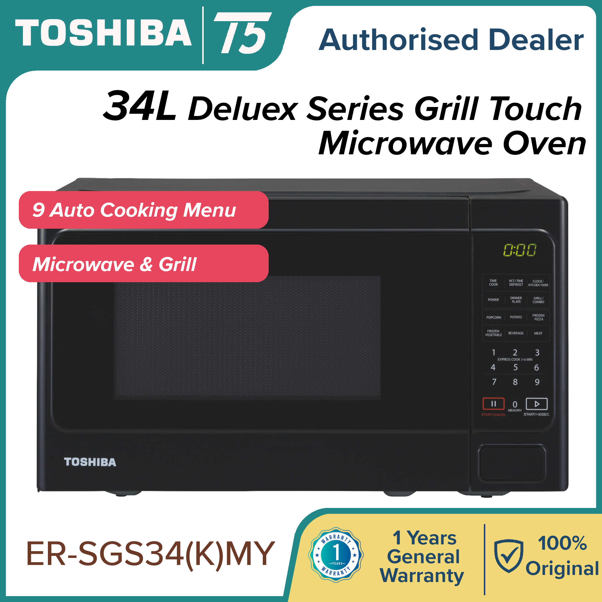 toshiba 34l microwave