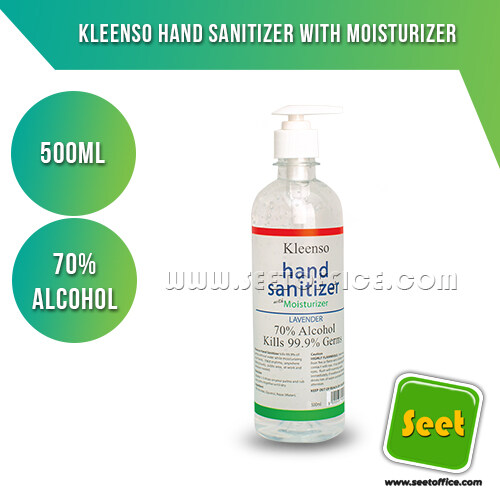KLEENSO HAND SANITIZER WITH MOISTURIZER ( 70% ALCOHOL) 500ML