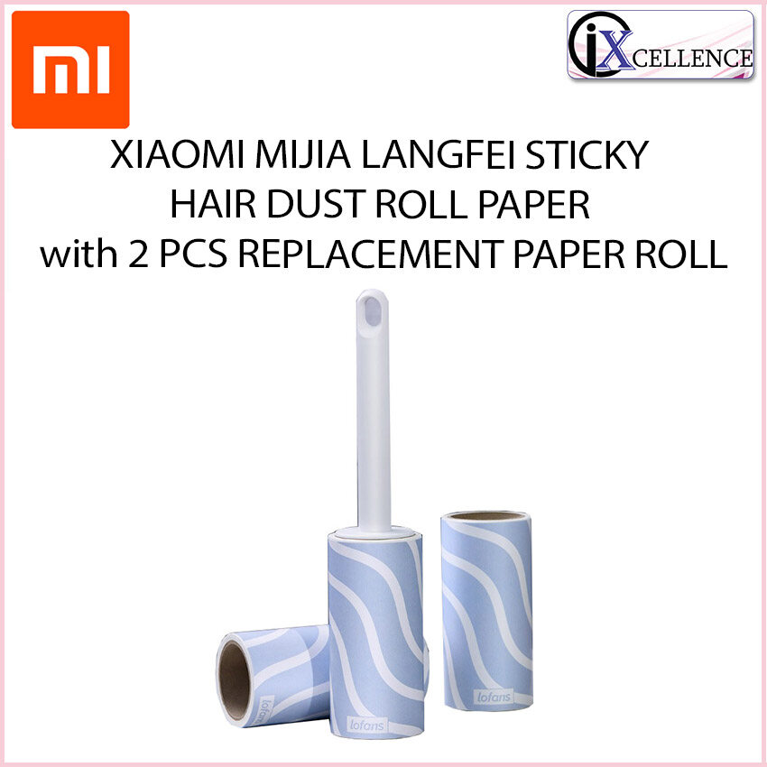 [IX] Xiaomi LOFANS Dust Removing Sticky Hair Roller Paper with 2 pcs Replacement