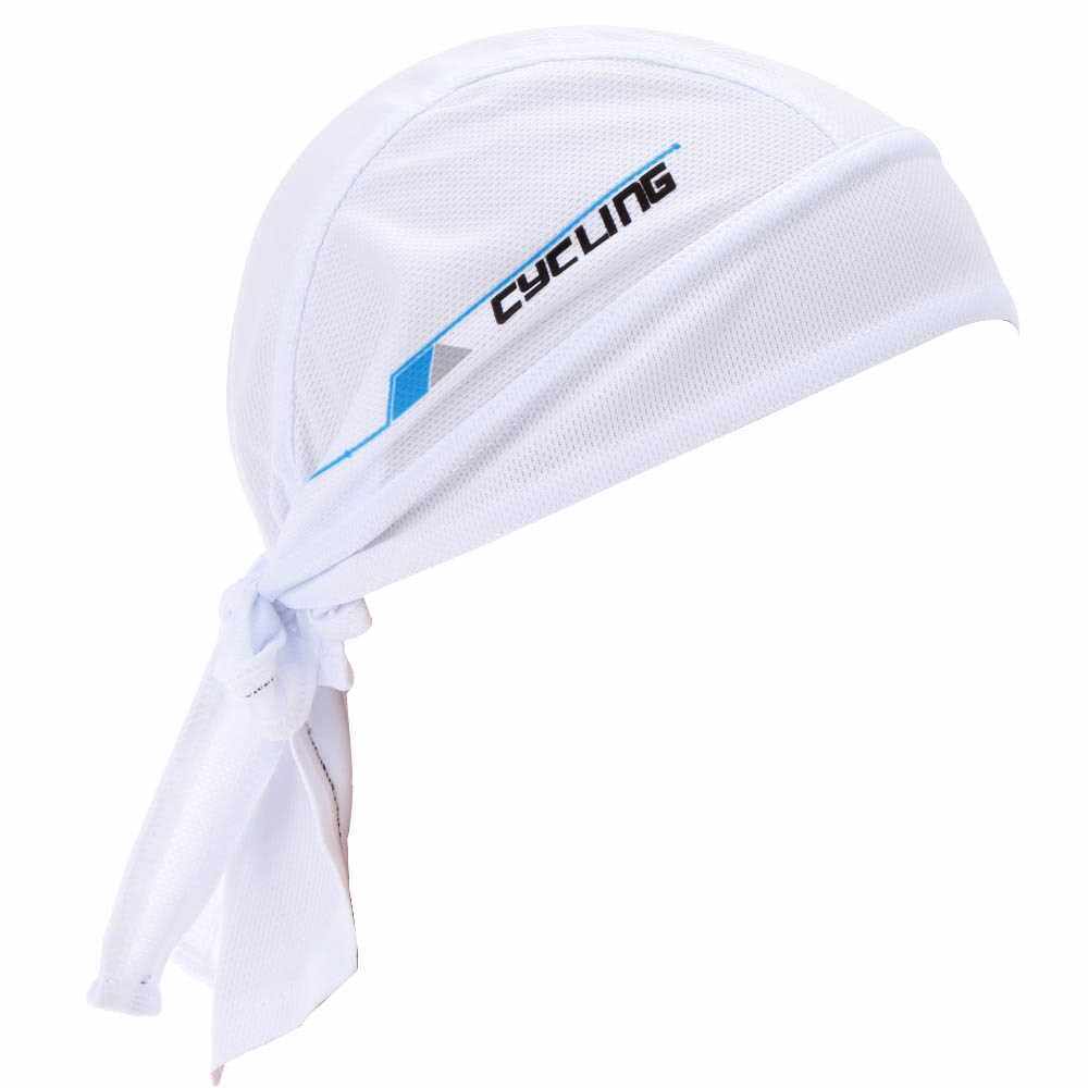 Outdoor Sports Bicycle Breathable Hat Quick-dry Bike Cycling Headscarf Pirate Scarf Headband (White)