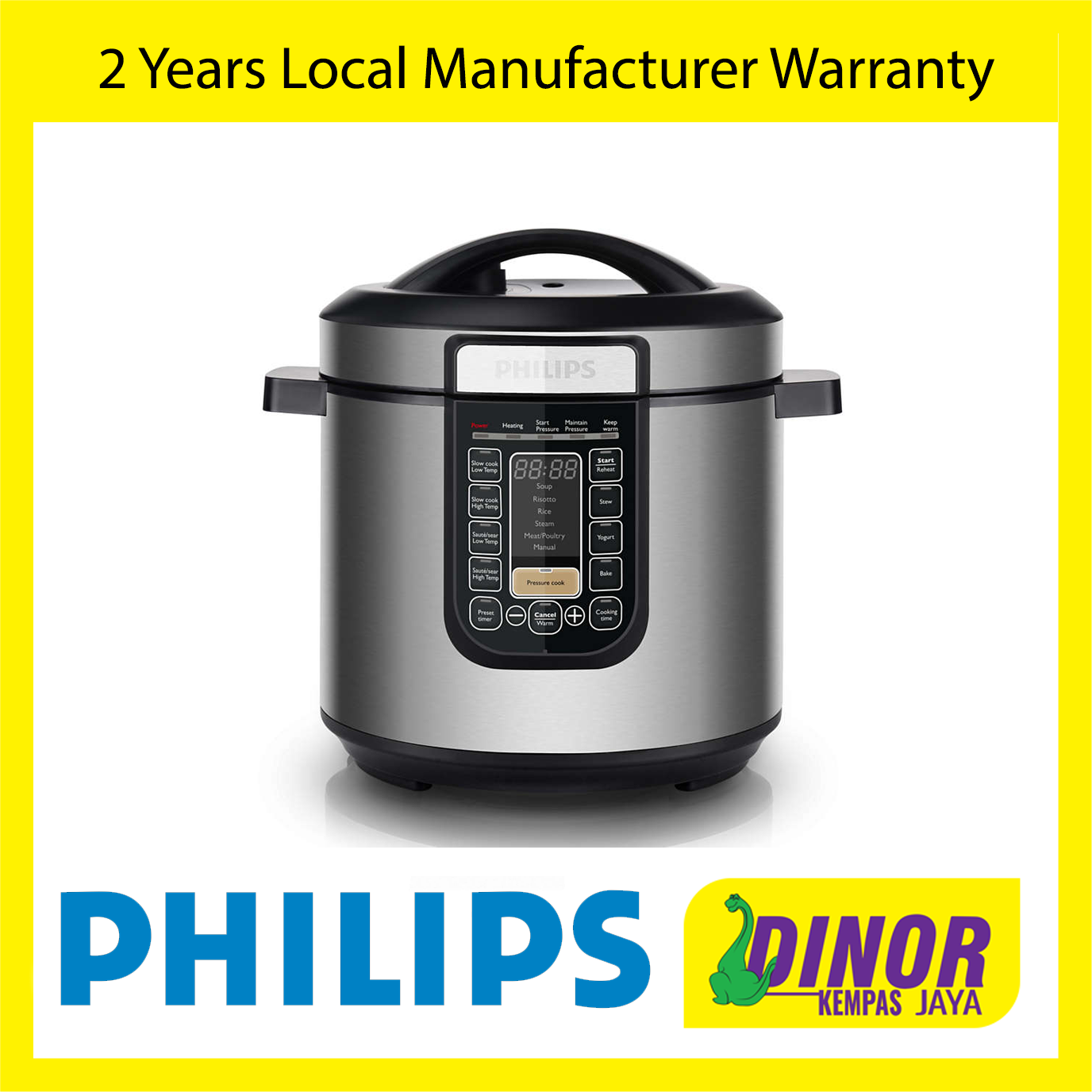 Philips Viva Collection All-In-One Pressure Cooker HD2137 ( HD2137/62 ) + Free POT