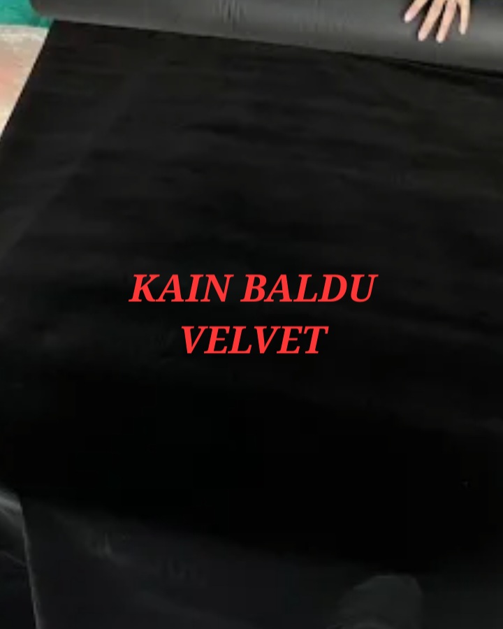 150CM BLACK HIGH QUALITY SOFT VELVET FOR HAND EMBRIODERY