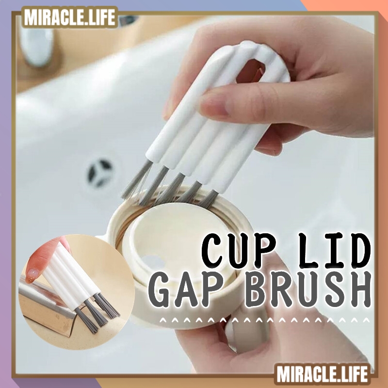Cup Lid Gap Nylon Brush Groove Multifunctional Crevice Bendable Cleaning Bottle Dead Corner Mini Cleaner Cup Brush