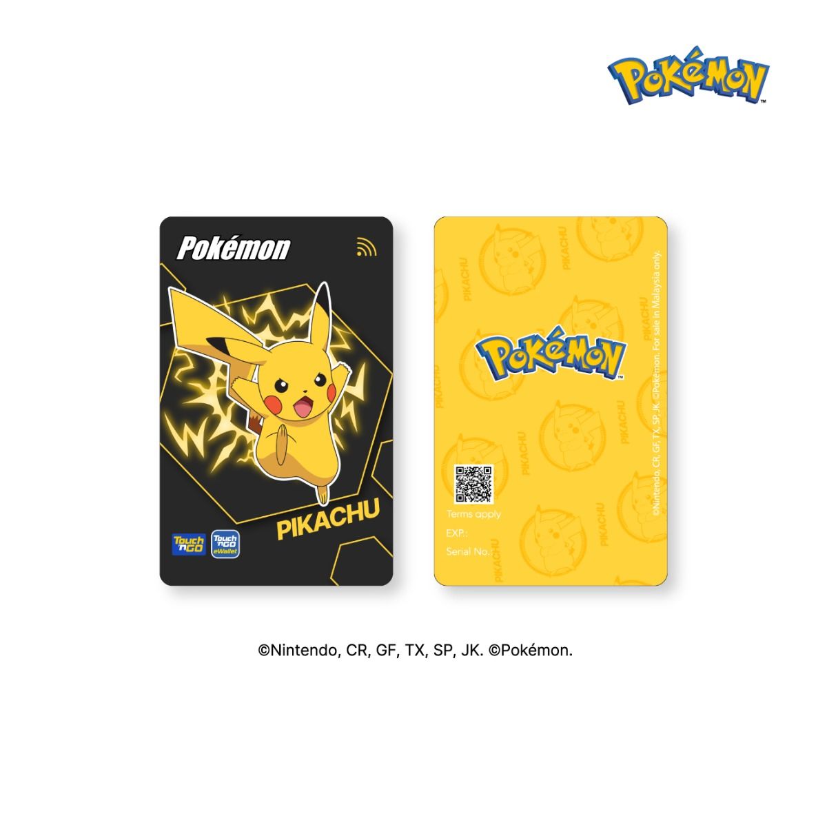 Touch n Go Card Pokemon Edition - TNG Card NFC Pikachu Lucario Charizard Mimikyu & LED Pikachu