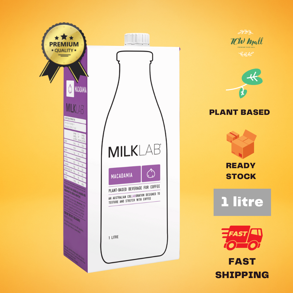 MilkLab Macadamia Milk 1 Litre - READY STOCKS & HOT SELLING