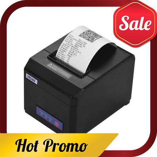 HOIN 80mm Thermal Receipt Printer Support 58mm/80mm Paper Width with Auto Cutter USB Serial Ethernet Interface Compatible with ESC/POS Print Commands (Eu)