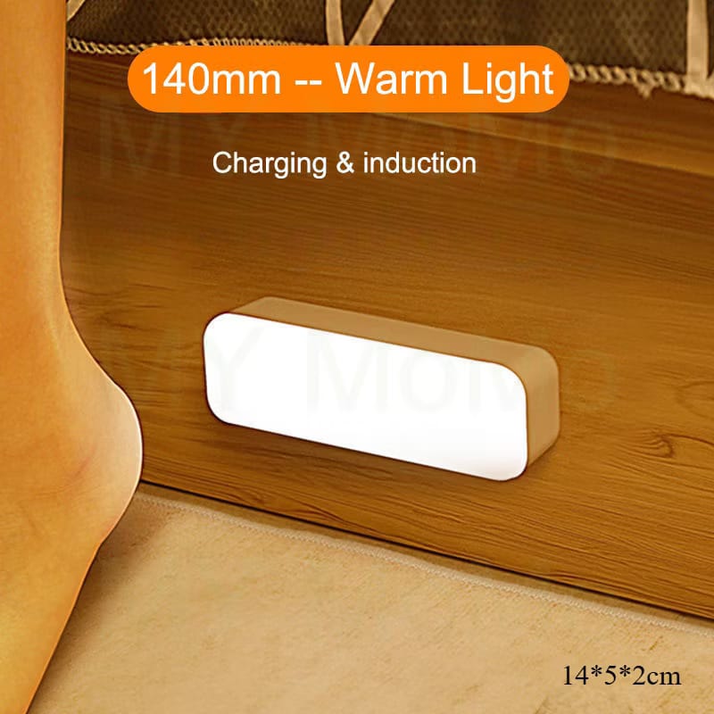 Motion Sensor Night Light Rechargeable Smart Motion Sensor Cabinet Light Wireless LED Night USB Stair Lamp Bedroom Kitch