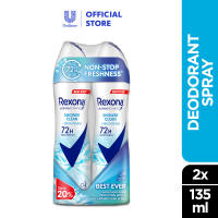 Rexona Women Spray Deodorant Shower Clean Twinpack 2x135ml