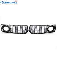 Front Bumper Grill Mesh Honeycomb Fog Light Cover for A5 S-Line S5 B8 08-12