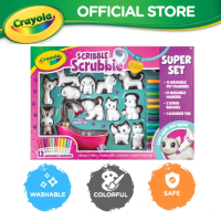 Crayola Scribble Scrubbie Washimals Pets Super Playset Colour Wash Creative Colouring Crafts For Ages 3+
