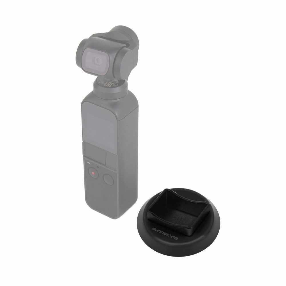 Desktop Handheld Stabilizer Base Holder Mount Stand Anti-skid Supporting Base Compatible for DJI OSMO Pocket Handheld Gimbal Camera Accessories (Black)