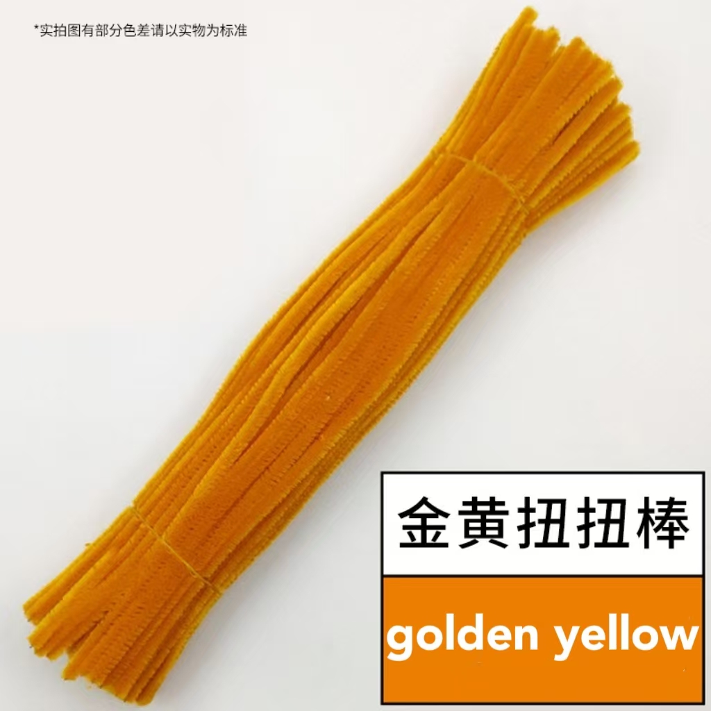 200PCS Dawai Bulu Colorful Chenille Stems Creative Children DIY Twist Stick Material Jong Bulu Warna Pipe Cleaner Art Kids Dawai Jong Hadmade Flower