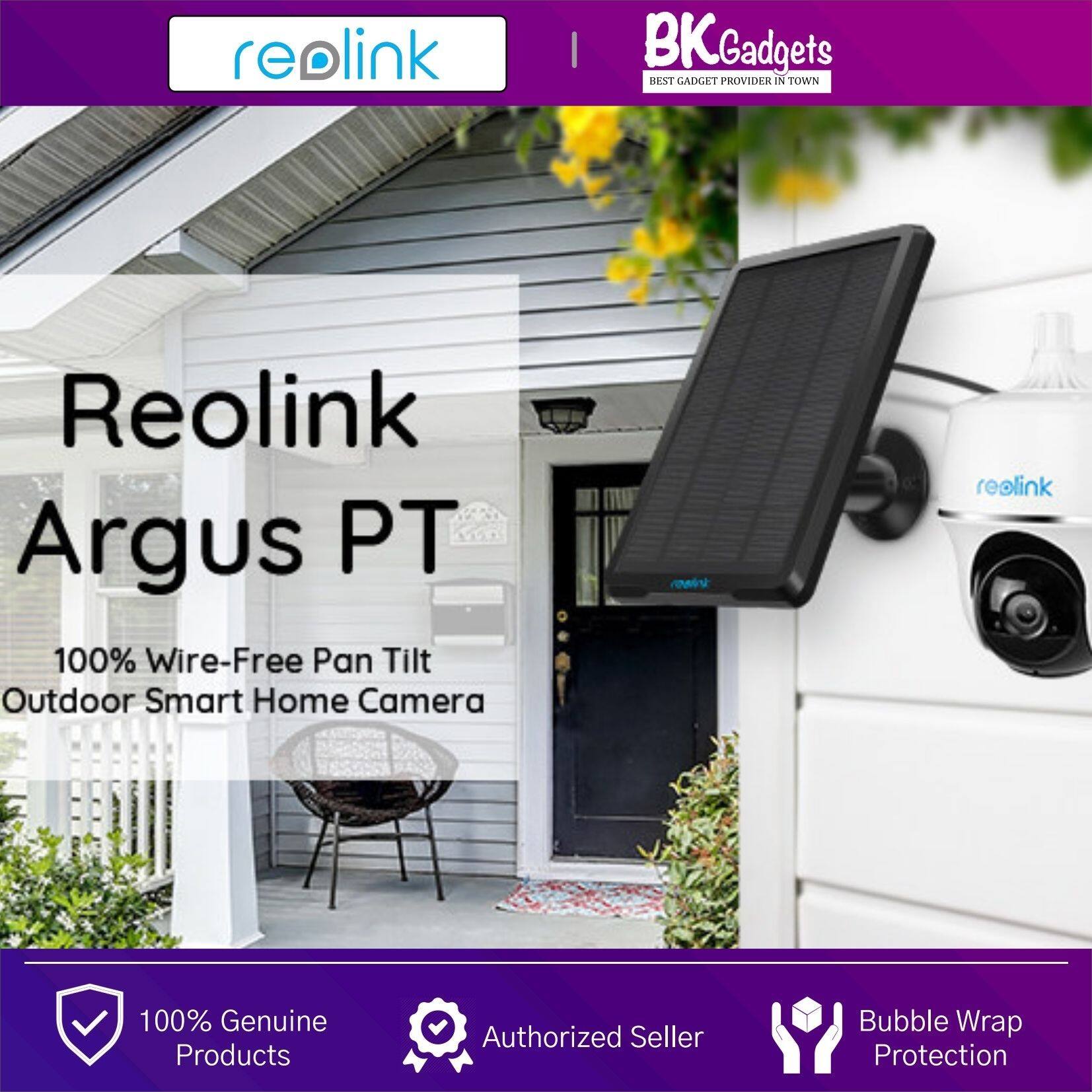 Reolink Argus PT 1080P Full HD Security IP Camera CCTV - CMOS | 105 Diagonal | 6500mAh Rechargeable Battery | 2 Way Audio | Night Vision 10m | Pan & Tilt | PIR Motion Detect | Outdoor IP65