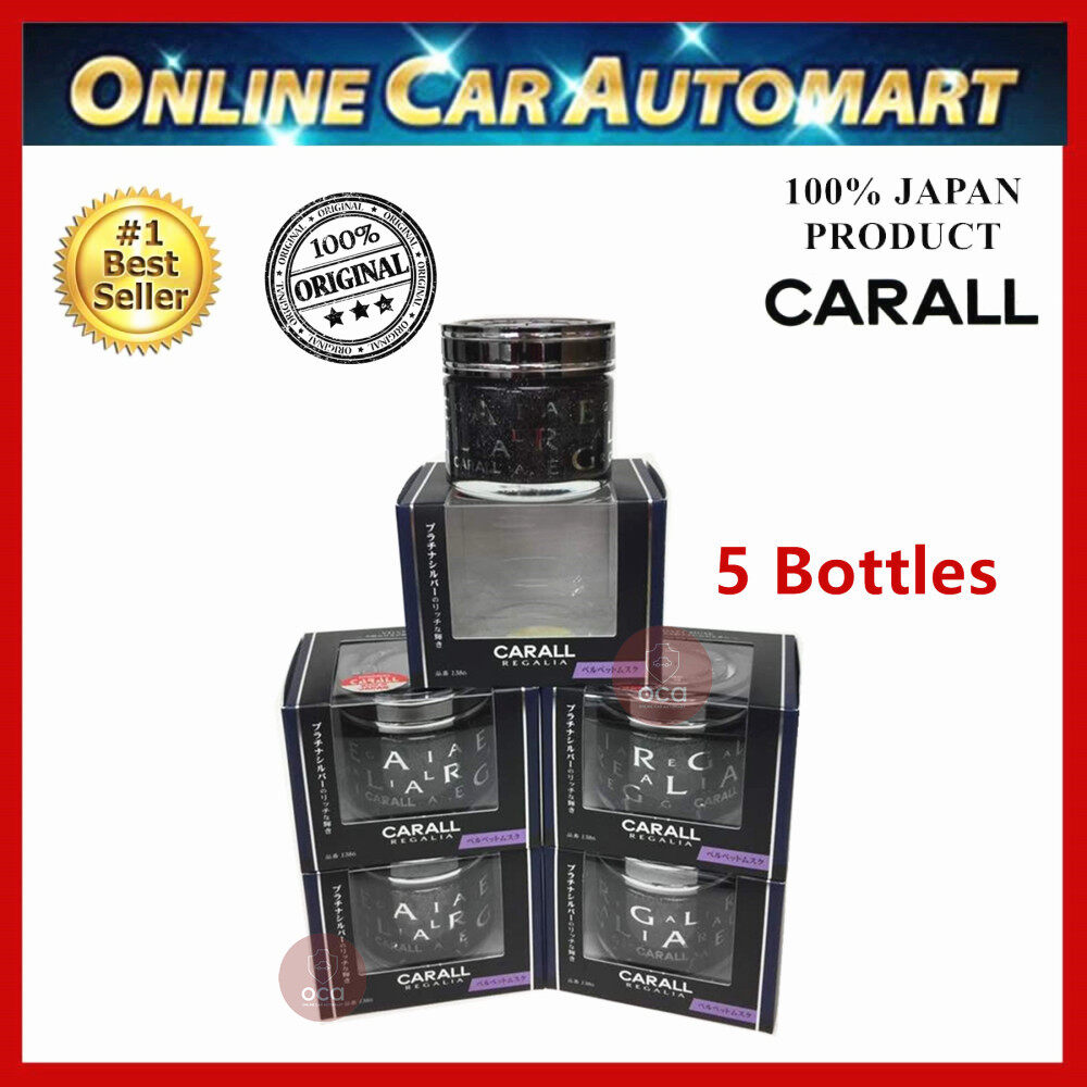 5 X Bottle Carall Regalia Enrich 1386 Velvet Musk Car Air Freshener Perfume-65ml (Genuine Made In Japan)