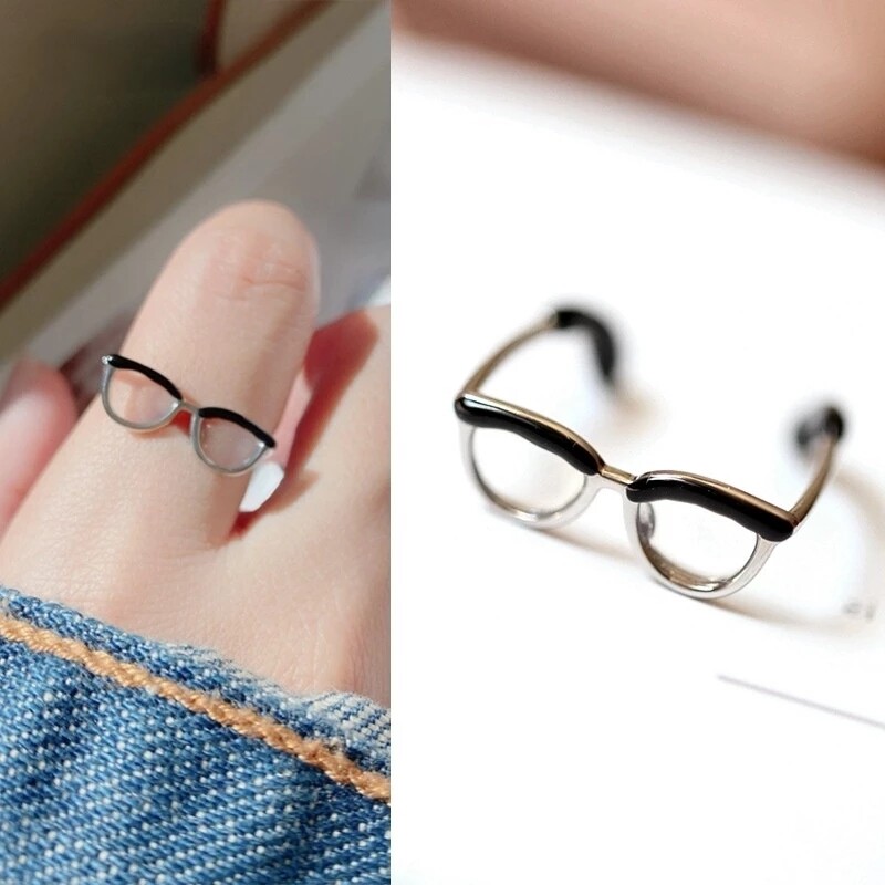 Nhẫn khuyết có thể điều chỉnh dễ thương sáng tạo cho bé gái vòng sơn men nhẫn đeo giữ điện thoại vòng đuôi
