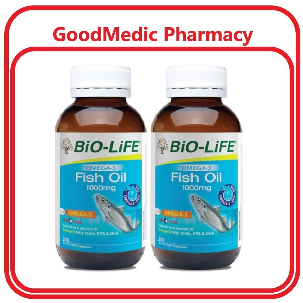 BioLife Fish Oil 1000mg 2x200