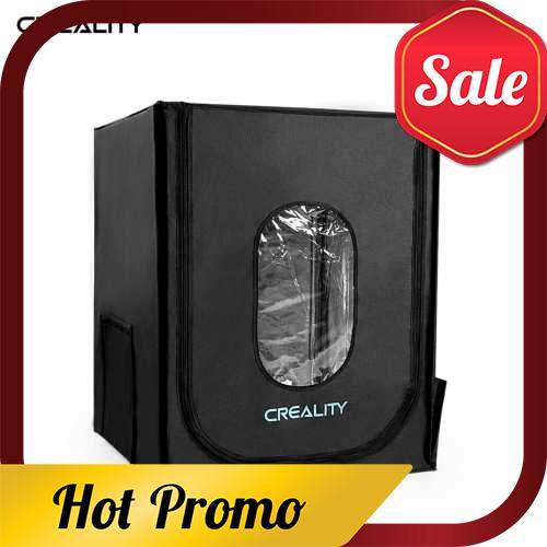 Creality 3D 3D Printer Enclosure Protection Cover Fireproof Heat Preservation Flame Retardant Compatible with Ender-3 Series/Ender-5/Ender-5S/CP-01/CR-10/CR-10S/CR-10S4/CR-10S5/CR-10 V2/CR20/CR-5/CR-5S/CR-2020/CR-3040/CR-3040S/Ender-1/CR-100 (Black)