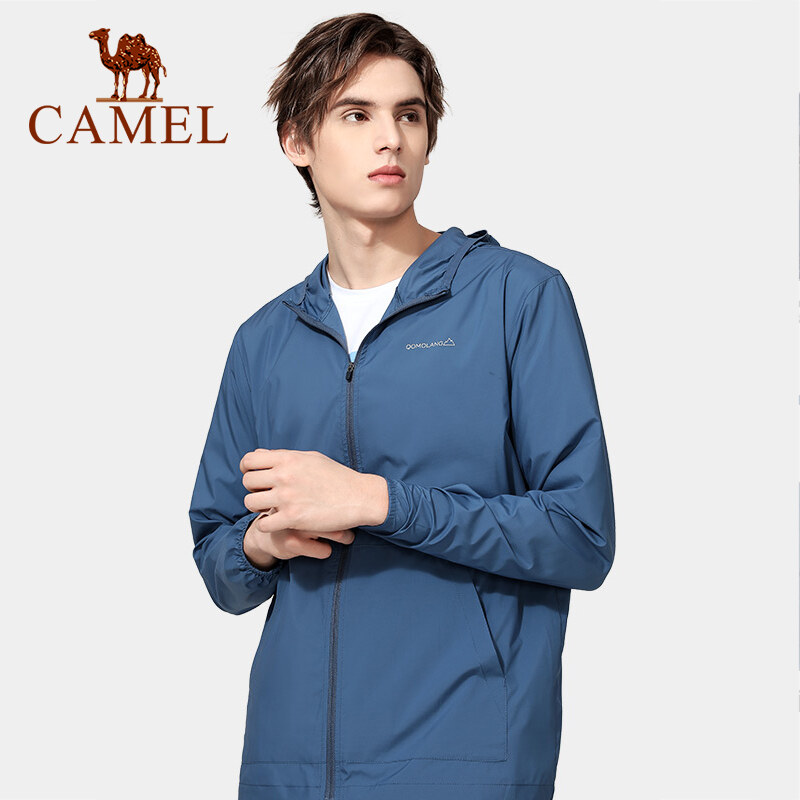 Cameljeans ชายกลางแจ้งน้ำหนักเบา Sun ป้องกันเสื้อผ้าแฟชั่นของผู้ชาย Breathable Anti-Ultraviolet เสื้อชาย