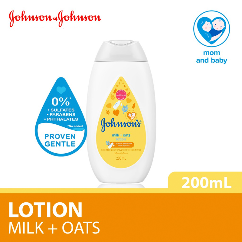 Johnsons Baby Lotion 200ml NewBorn Baby Lotion Bed Time Milk Rice Milk Oats CottonTouch Halal Product pH Balance
