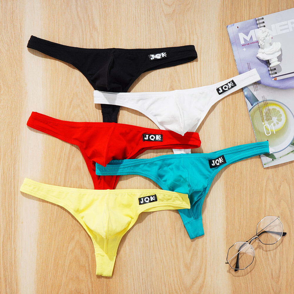 Men's Cotton Panties Elastic Ultra-thin Breathable Size M-XL Briefs Man Underwear Thongs
