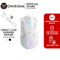 Onikuma CW917 Wireless | Wired Gaming Mouse 2.4GHz USB Wireless Mouse RGB Breathing Lights