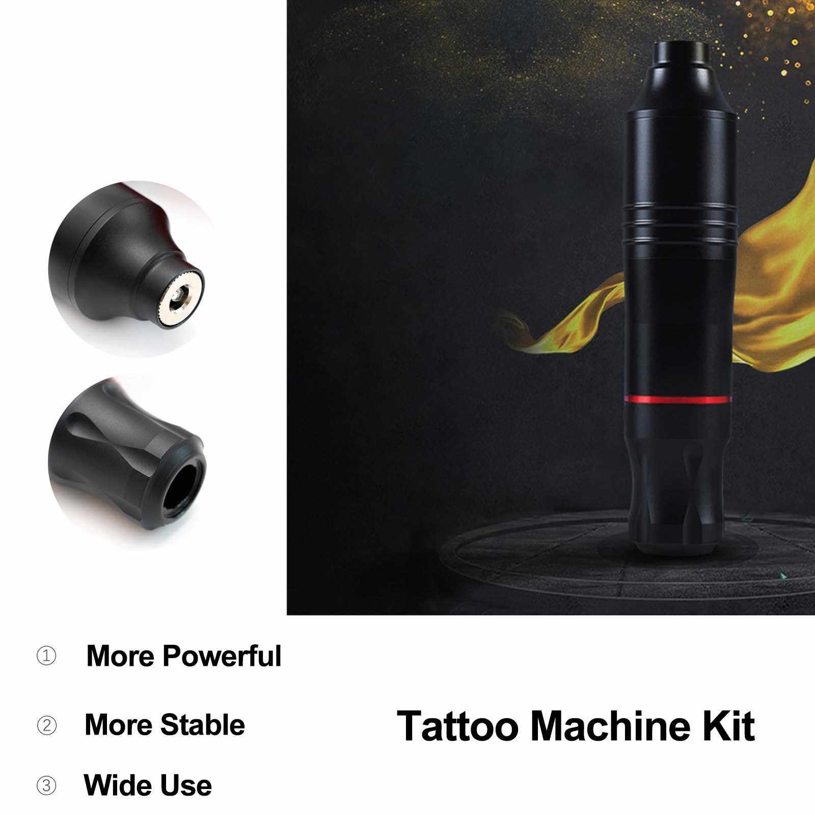 Wireless Tattoo Machine Pen Portable Adjustable Stroke Battery Hollow Cup  Motor Tattoo Machine Tattoo Equipment - AliExpress