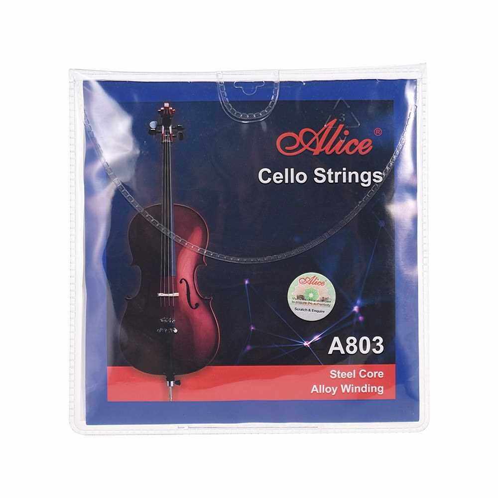 Alice A803 Universal Full Set (ADGE) Cello Strings Steel Core Alloy