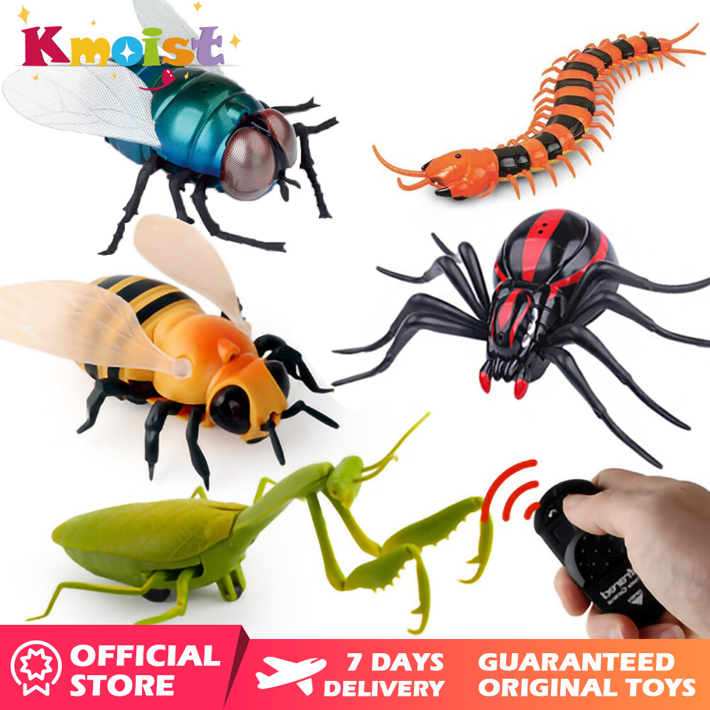 Kmoist điều khiển từ xa hồng ngoại Động Vật Đồ chơi hình côn trùng Mô Phỏng Điều Khiển Từ Xa Spider Bee Ant Đồ Chơi Cho Bé Trai Halloween Phục Sinh Prank Côn Trùng Cho Trẻ Em Trẻ Em