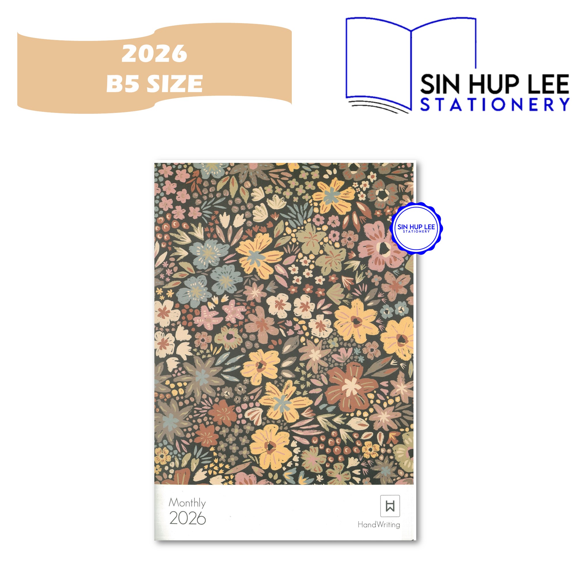 2026 Handwriting A5 / B5 Monthly Planner 2026 PNS-A5-X | PNS-B5-X