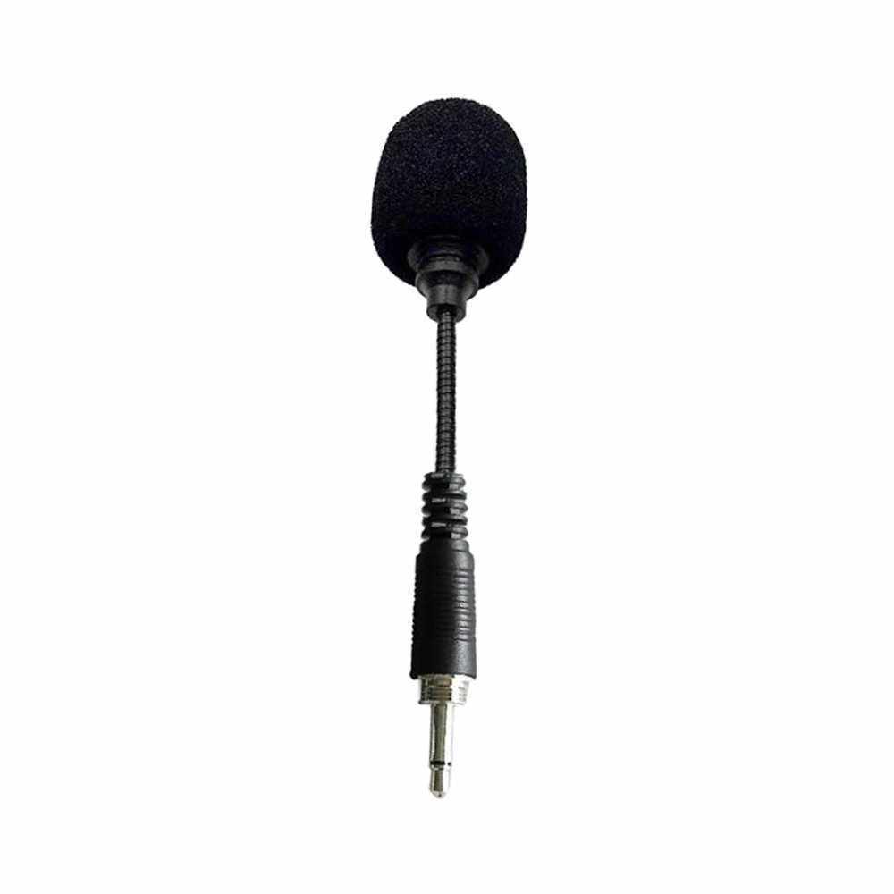 Mini Microphone with Thread 3.5mm Plug for Recording/Live Stream Compatible with Loudspeaker (Black)