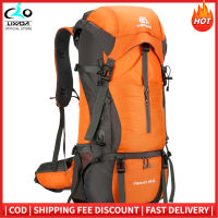 LIXADA 70L Hiking Backpack Water-resistant Climbing Camping Backpack Travel Daypack with Rain Cover