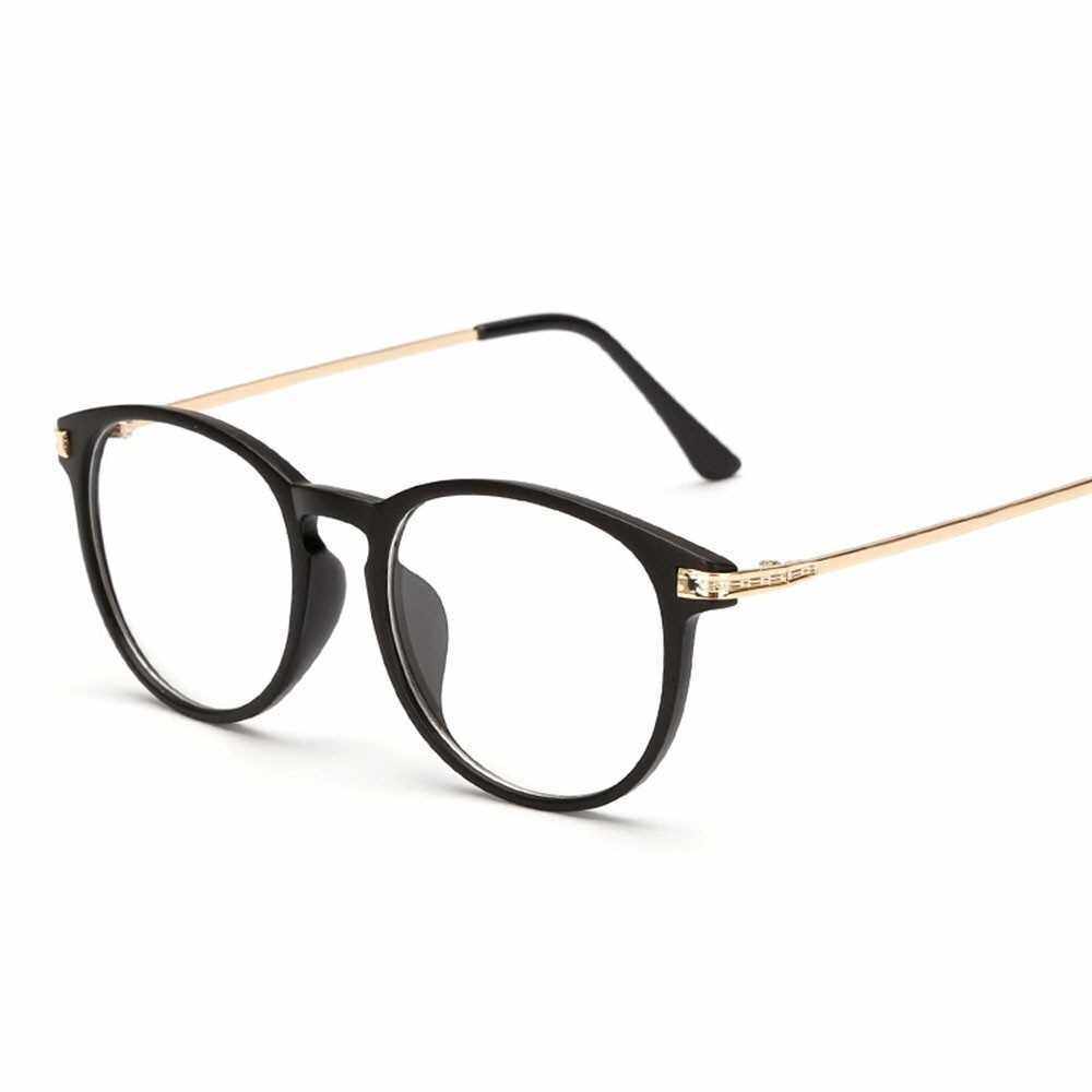 8808 Glasses Frame Light Plastic&Metal Eyeglasses Frame for Man and Woman Computer Game Reading Glasses Replacement Frame (Black & Golden)