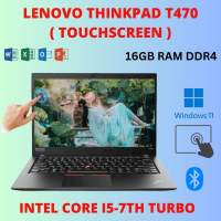 LENOVO THINKPAD T470 WINDOW 11 PRO IPS TOUCHSCREEN CORE i5-7th 16GB Ram 512GB SSD Full HD Laptop