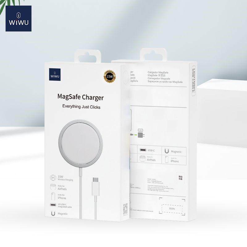 WIWU M5 15W QI Standard Magsafe Magnetic Fast Charging Wireless Charger for iPhone 12