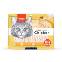 Wanpy Creamy Lickable Treats 14g X 50pcs Chicken / Tuna & Salmon / Cat Treat / Makanan Kucing