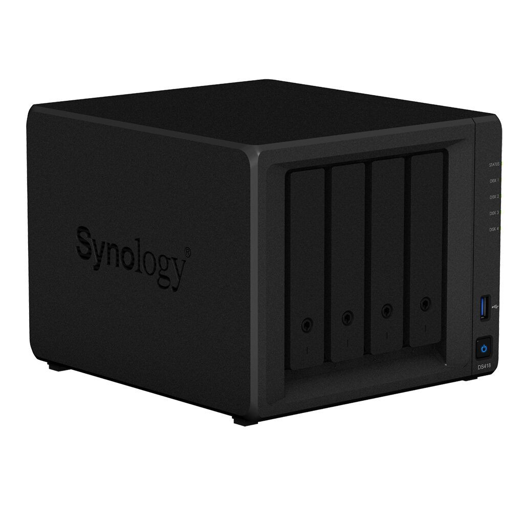 Synology Enclosure 4-BAYS/REALTEK RTD1296 QC 1.4GHz/2GB (DS418) NAS